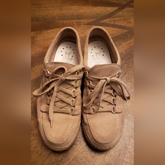 Mephisto Lady Originals Suede Walking Shoes - Tan, Women's Size 8.5 US - Picture 14 of 16